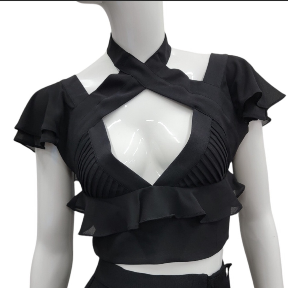 Nasty Gal Black Crop Top NEW
